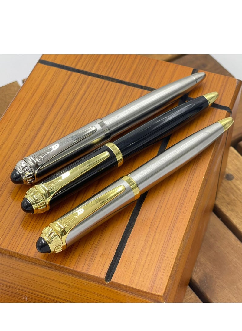قلم رجالي فاخر في علبة مميزة وأنيقة عدد 3 قطع