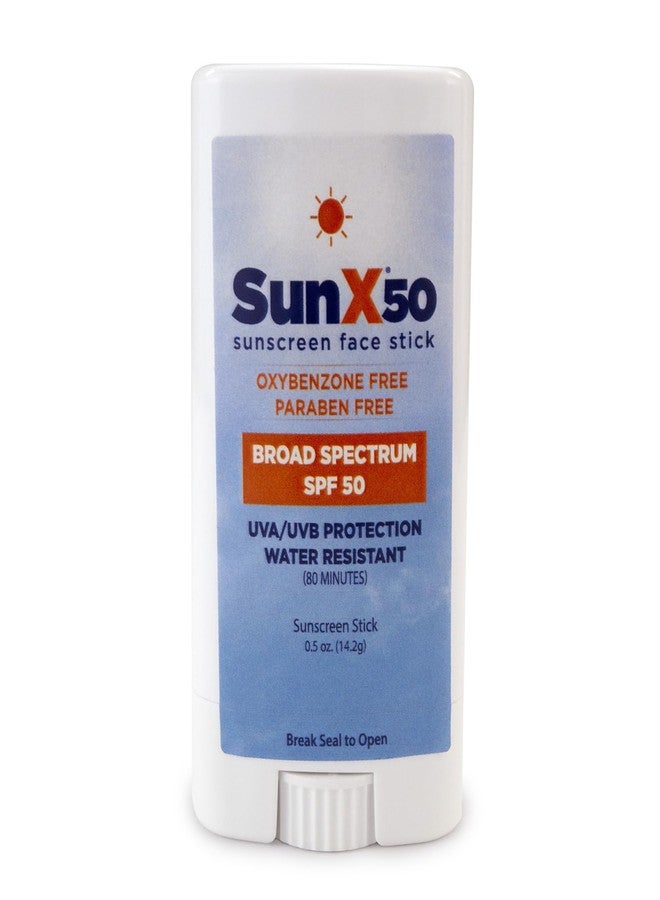 CoreTex Sun X 50 SPF Broad Spectrum Sunscreen Face Stick - 0.5oz Travel Size Stick of Paraben, Oxybenzone, Octinoxate, & Oil Free Sunscreen - No White Cast, Water & Sweat Resistant Up to 80 Minutes - Image 1