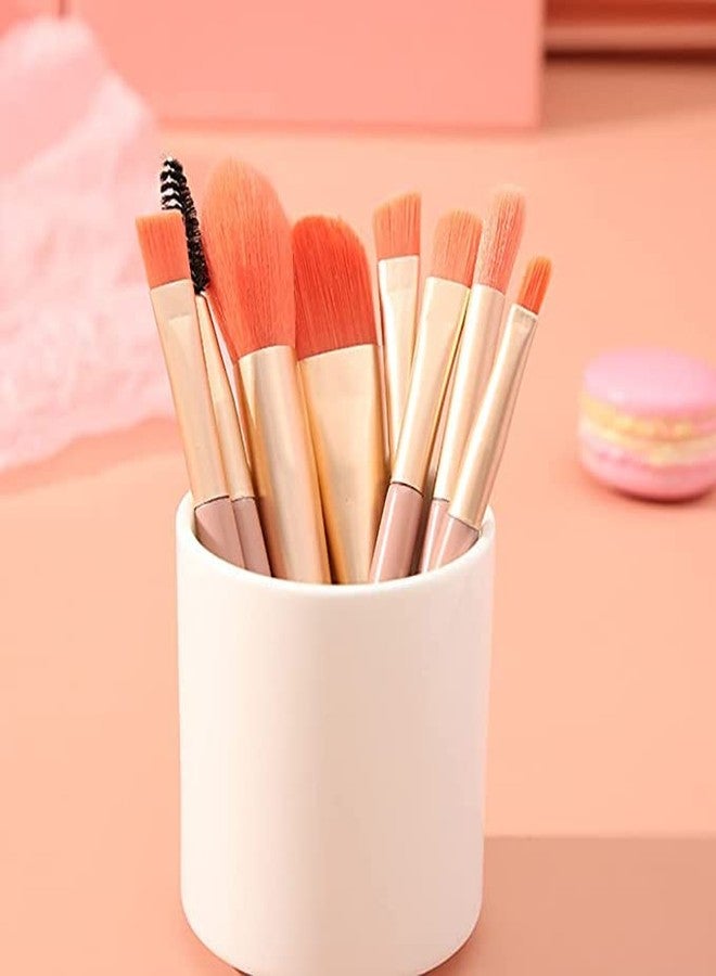 Zorzel 8 pcs Makeup Brushes Set, Premium Synthetic Foundation Brushes Blending Face Powder Eye Shadow Concealer Eyeliner Brushes Makeup Brushes Tool Kit - Multicolor - Image 3