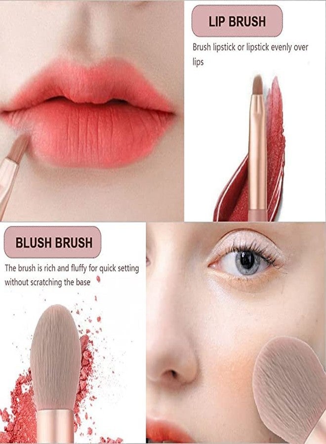 Zorzel 8 pcs Makeup Brushes Set, Premium Synthetic Foundation Brushes Blending Face Powder Eye Shadow Concealer Eyeliner Brushes Makeup Brushes Tool Kit - Multicolor - Image 4