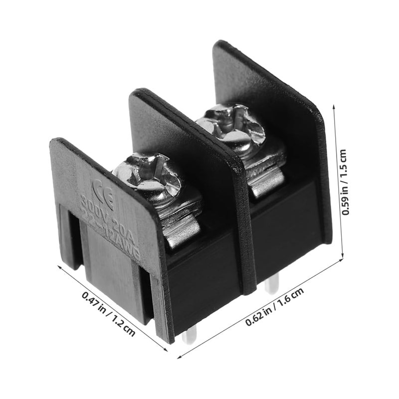 SMASOLO 50 قطعة كتلة طرفية برغيية للتركيب على لوحة الدوائر المطبوعة بمسافة دبوس 5 مم للمشاريع الكهربائية - Image 3