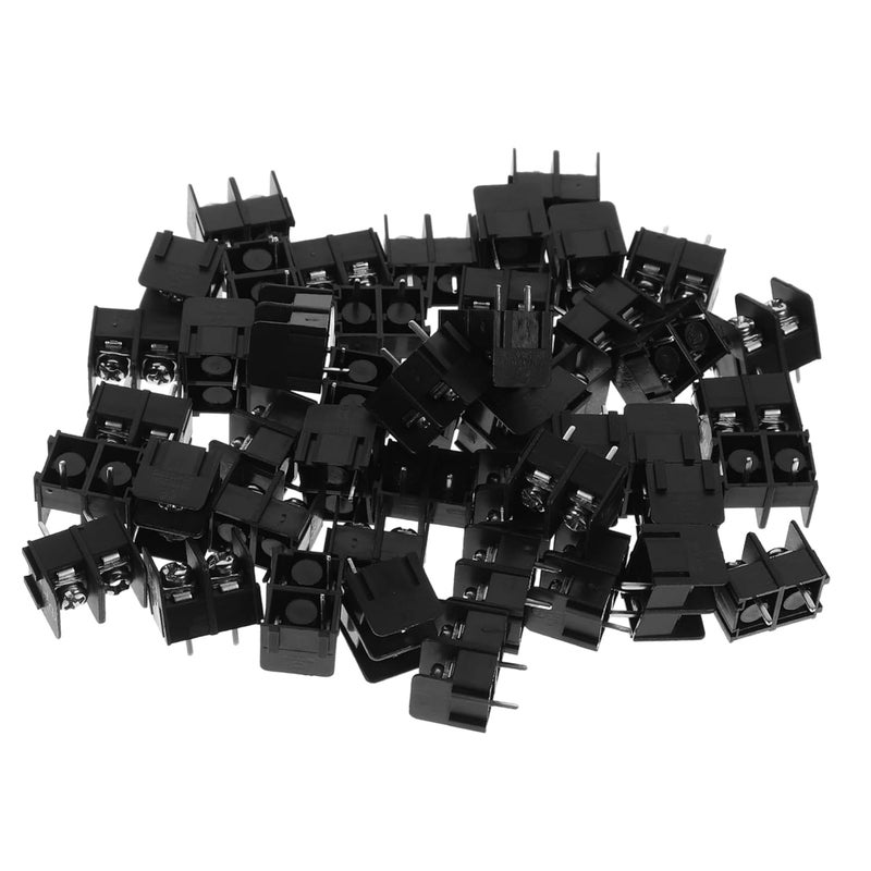 SMASOLO 50 قطعة كتلة طرفية برغيية للتركيب على لوحة الدوائر المطبوعة بمسافة دبوس 5 مم للمشاريع الكهربائية - Image 1