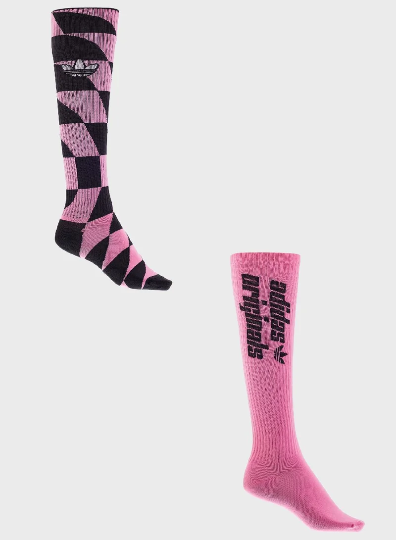 adidas Originals 2 Pack Of Metam Socks