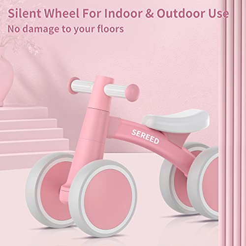 SEREED Baby Balance Bike for 1 Year Old Boys Girls 12-24 Month Toddler Balance Bike, 4 Wheels Toddler First Bike, First Birthday Gifts - Image 4
