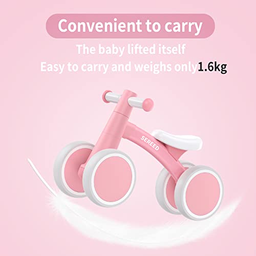 SEREED Baby Balance Bike for 1 Year Old Boys Girls 12-24 Month Toddler Balance Bike, 4 Wheels Toddler First Bike, First Birthday Gifts - Image 3