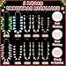 Traplace 20 PCS Light up Christmas Necklaces Xmas Party Accessories of 10 Kinds 3 Glow Modes Christmas Light Necklace party Favors Multicolor Xmas Light Necklace for FestiveTheme Ugly Sweater Supplies - Image 4