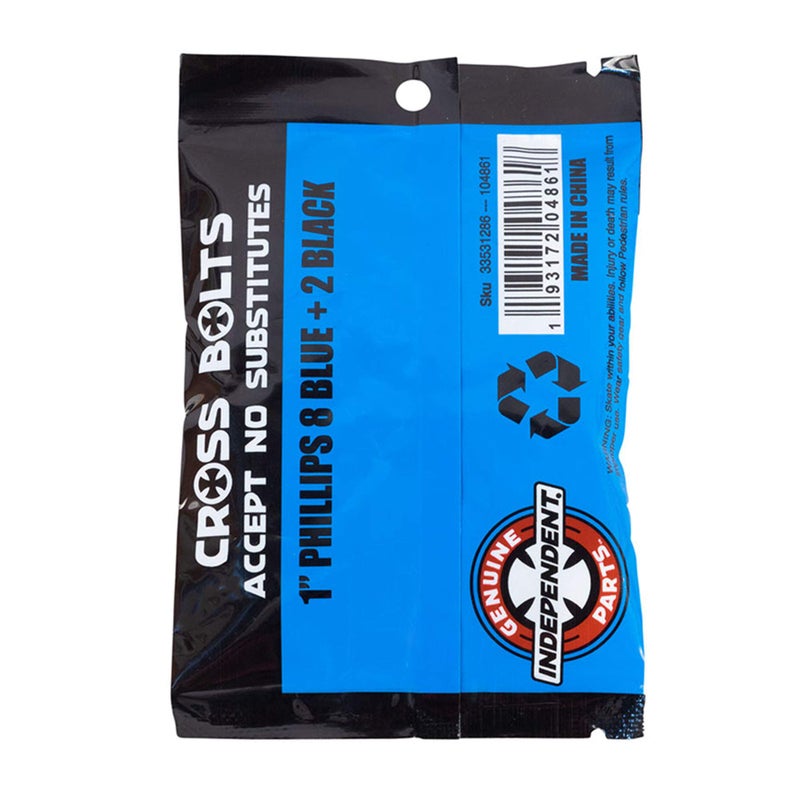 Independent Genuine Parts Phillips Hardware With Tool - Blue/Black - 1"" - Image 3