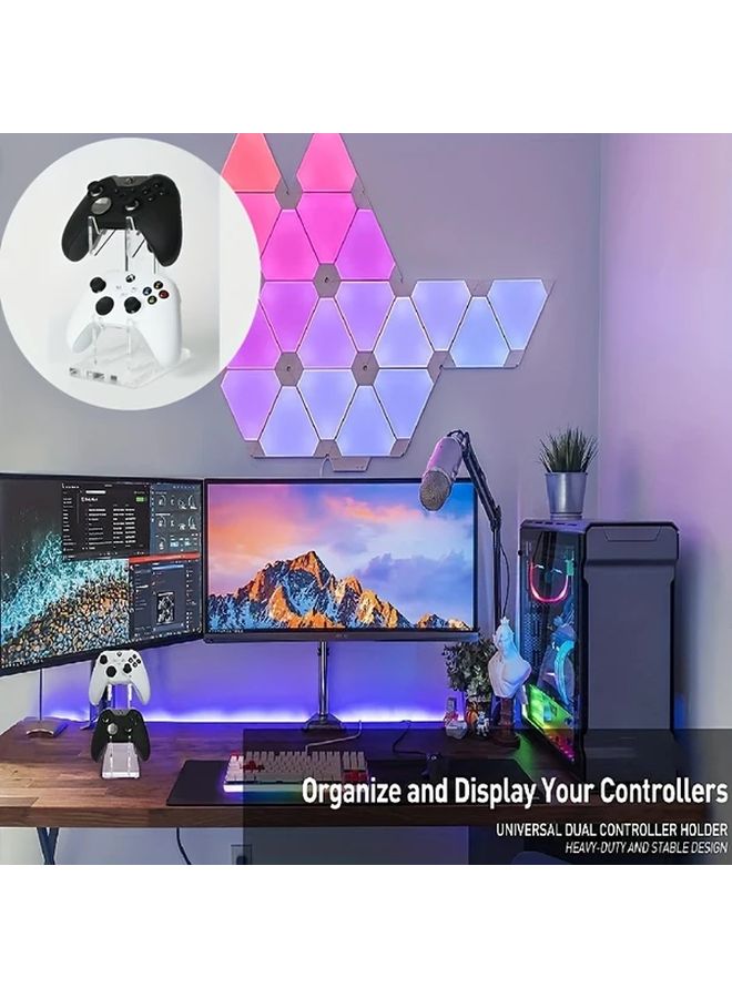 Single Layer Dual Controller Holder Stand For PS4 PS5 Xbox One Switch - Image 2