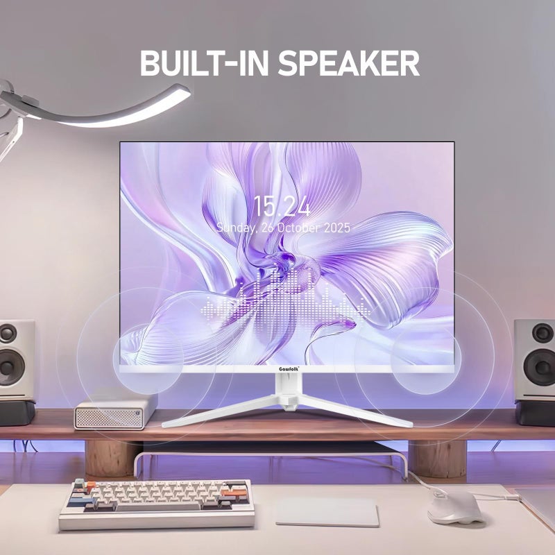 Gawfolk شاشة كمبيوتر Gawfolk 28 بوصة UHD 4K، شاشة IPS Ultra HD (3840×2560 بكسل)، 3:2، 1.07 مليار لون، 128% sRGB، مكبرات صوت مدمجة، زاوية عرض واسعة 178°، DisplayPort 1.4 و HDMI 2.0، أبيض - Image 4
