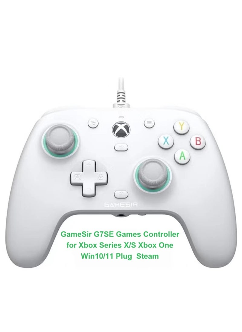 General Professional Gamepad GameSir G7se Wired Game Controllers for Xbox Series X/S, Xbox One, Windows 10/11 Plug Steam and Play Gaming Gamepad with Hall Effect Joysticks/Hall Trigger White  - Image 1