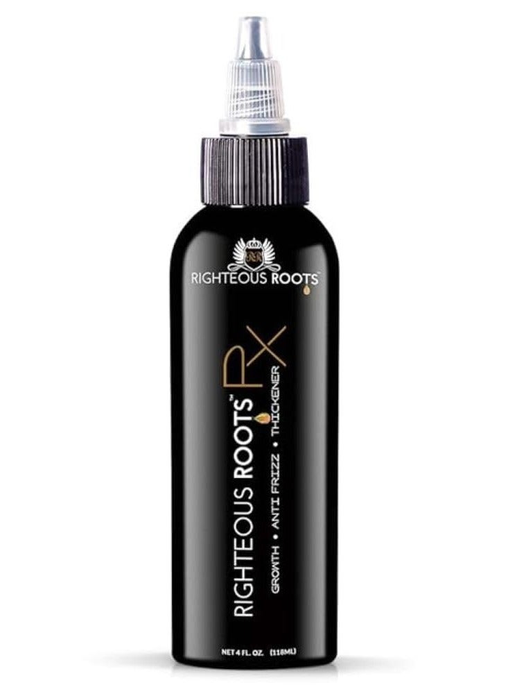 RIGHTEOUS ROOTS Righteous Roots Rx Hair Oil for Hair Growth, Anti Frizz and Thickener Best for Curly, Wavy Natural Hair and Beards. 4fl oz (Previously known as Hair RX)  - Image 1