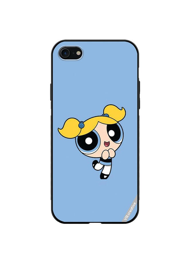 VR CREATIVE Protective Case Cover For Apple iPhone SE (2022) Bubbles Powerpuff Girls Design Multicolour - Image 1
