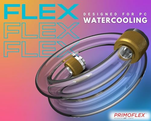PrimoChill PrimoFlex LRT Custom Watercooling Flexible Tubing -7/16in.ID x 5/8in.OD, 10 feet Bundled with System Prep and Coolant, Made with Premium Materials, Proudly Made in The USA - Onyx Black - Image 4