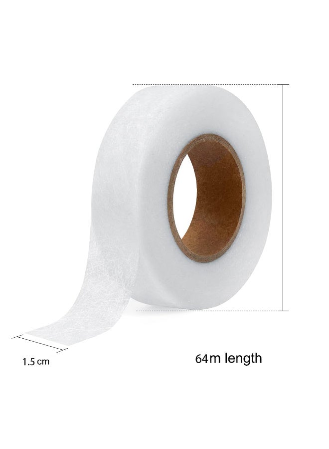 JOUDIYA 2 Rolls Iron on Fabric Tapes, Hem Tape, Each 64 Metres Web Hemming Tape for trousers Width 15 mm, No Sew Hem Tape for Splicing Fabrics, Trousers, Curtains, Clothes - Image 4