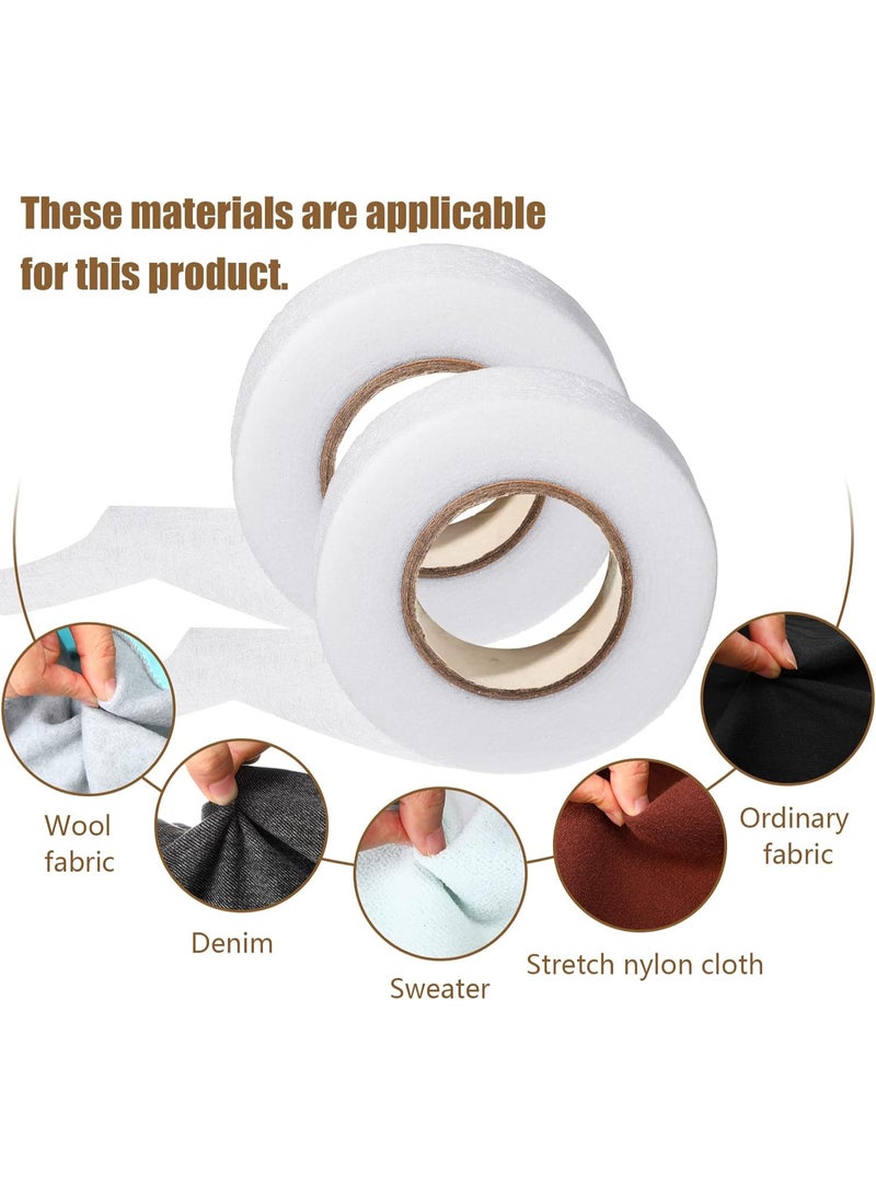 JOUDIYA 2 Rolls Iron on Fabric Tapes, Hem Tape, Each 64 Metres Web Hemming Tape for trousers Width 15 mm, No Sew Hem Tape for Splicing Fabrics, Trousers, Curtains, Clothes - Image 5