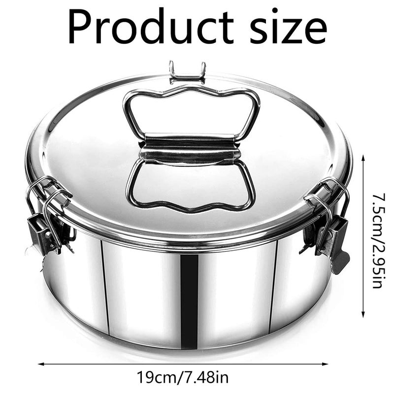 KNFFSAAJL 304 Stainless Steel Flan Pan for Flan Mold with Lid Flanera Flan Mold Pan 1.5 QT Capacity Flanera Original Flan Mold Flan Maker for Making Cupcakes Pudding (Style 1) - Image 3