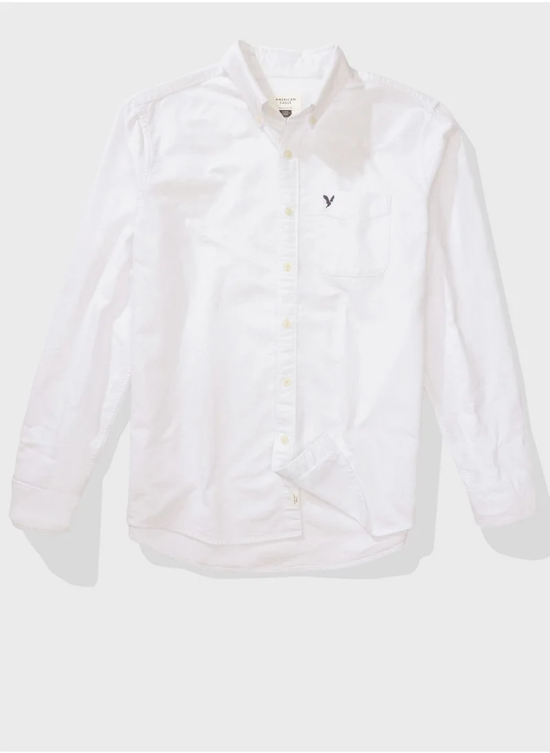 American Eagle Pocket Detail Button Down Shirt