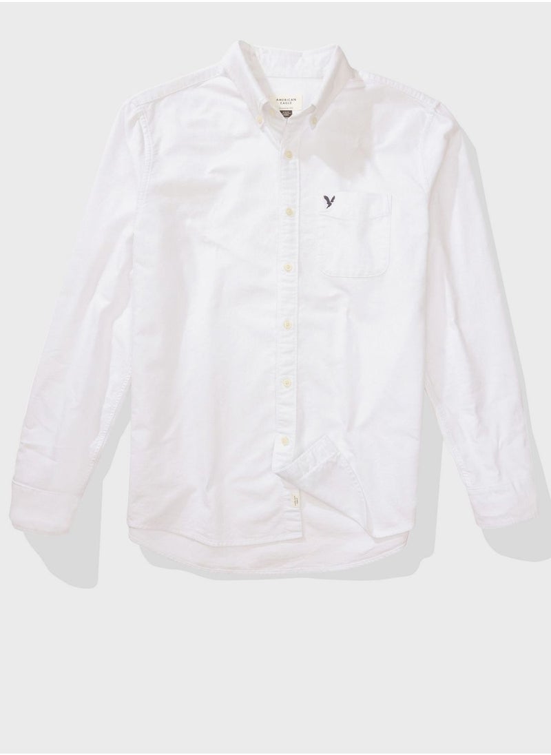 American Eagle - Pocket Detail Button Down Shirt - Image 1