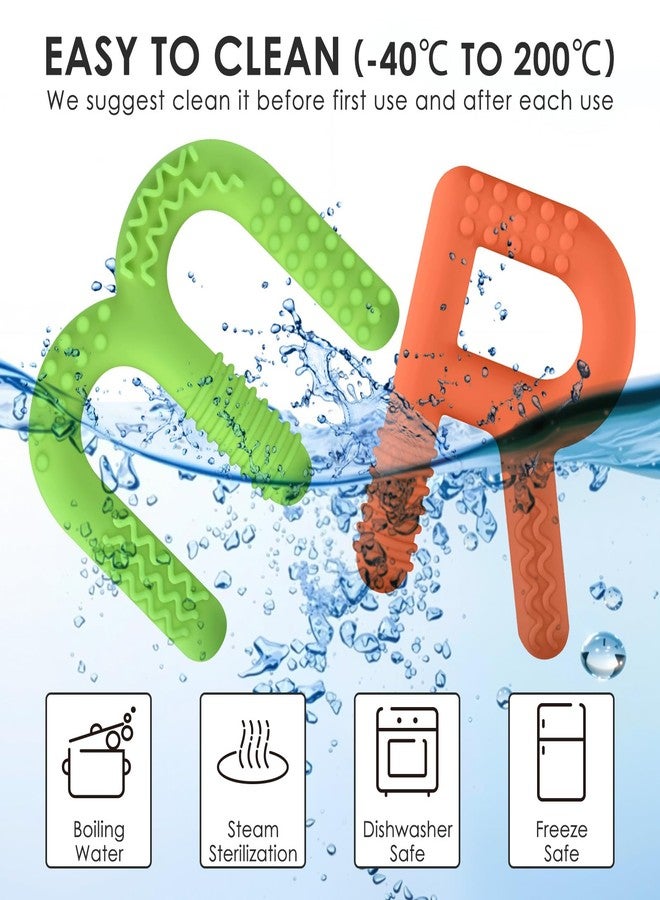 ERKOON 4 Pack Sensory Chew Toys, Food Grade Silicone Oral Motor Chewy Tubes for Autism ADHD SPD, Extra Tough Textured Teething Sticks, Special Needs Fidget Tools for Kids - Image 3