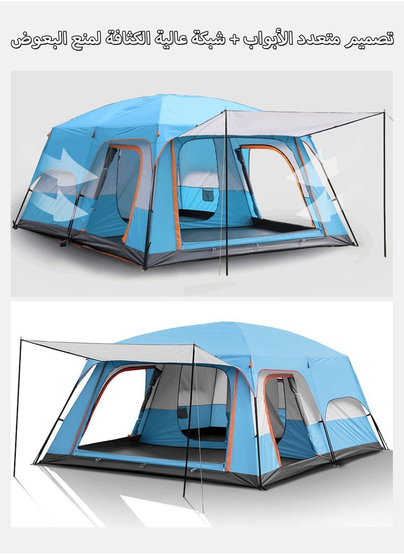 LEOKOR Camping Tent 4-6 Person, Outdoor Sports Travel Picnic Tent, Waterproof/Sunscreen Ventilation/Pop Up Tent with Carry Bag for Hiking Mountaineering, 320x220x185CM  - Image 5