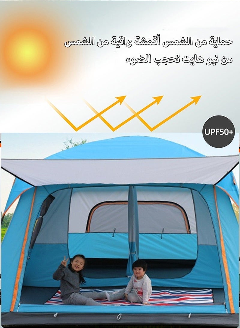 LEOKOR Camping Tent 4-6 Person, Outdoor Sports Travel Picnic Tent, Waterproof/Sunscreen Ventilation/Pop Up Tent with Carry Bag for Hiking Mountaineering, 320x220x185CM - Image 4