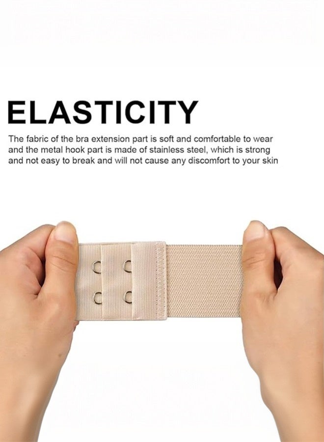 Tersely 9/10 Pieces Bra Extender Bra Strap Extension Women's Elastic Extenders, 3 Rows 2 Hooks and 3 Rows 3 Hooks,Easy to Use, Ideal for Pregnant Women - Image 4