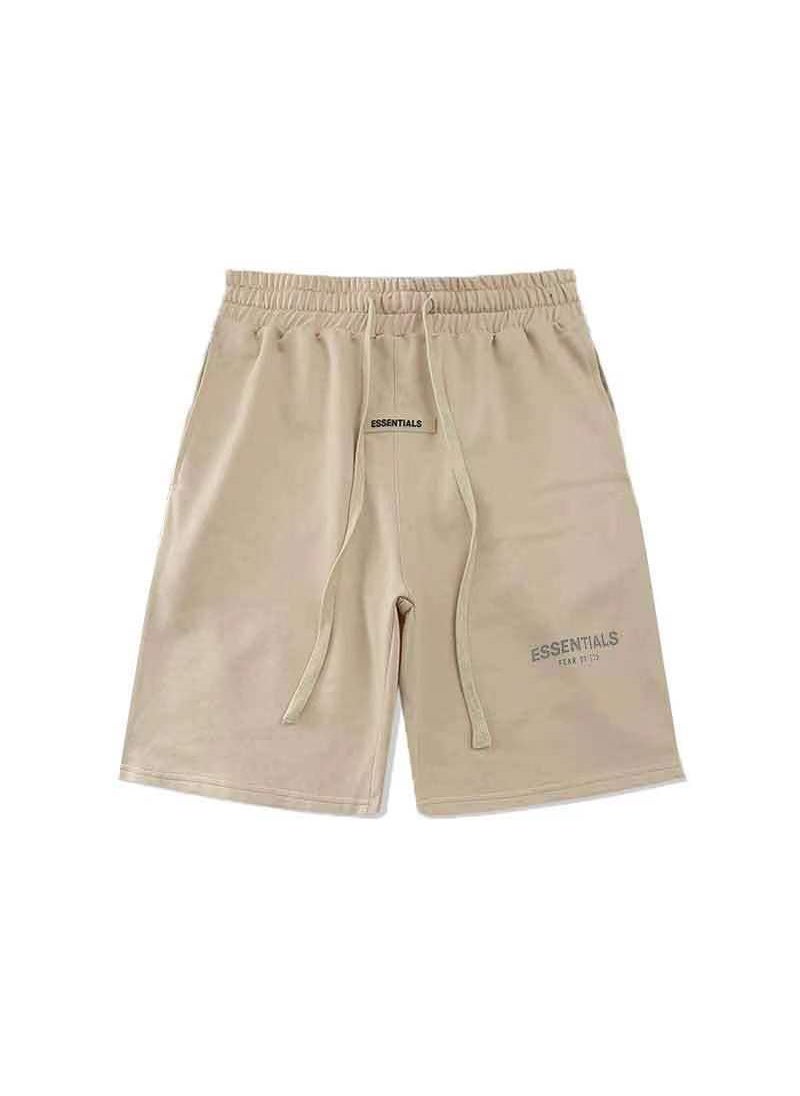 Generic - Unisex FOG Essentials Heavyweight Cotton Tee 21106 apricot shorts - Image 1