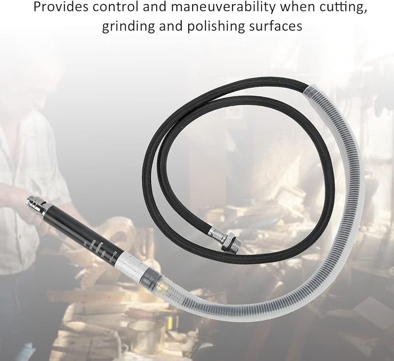 طقم مبراة قلم رصاص هوائية من سبيكة الزنك 65000 دورة في الدقيقة مع 10 رؤوس طحن - Image 3