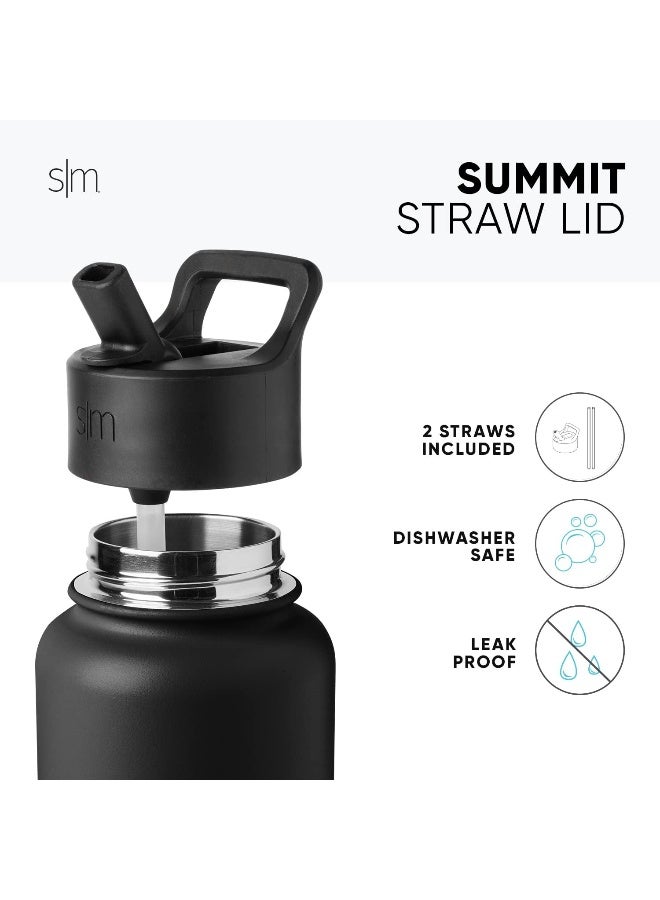 Simple Modern Kids Water Bottle With Straw Lid Vacuum Insulated Stainless Steel Metal Thermos Bottles Reusable Leak Proof Bpa Free Flask For School Summit Collection 18Oz, Lavender Mist  - Image 5