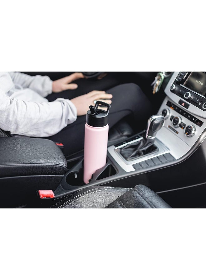 Simple Modern Kids Water Bottle With Straw Lid Vacuum Insulated Stainless Steel Metal Thermos Bottles Reusable Leak Proof Bpa Free Flask For School Summit Collection 18Oz, Lavender Mist  - Image 3