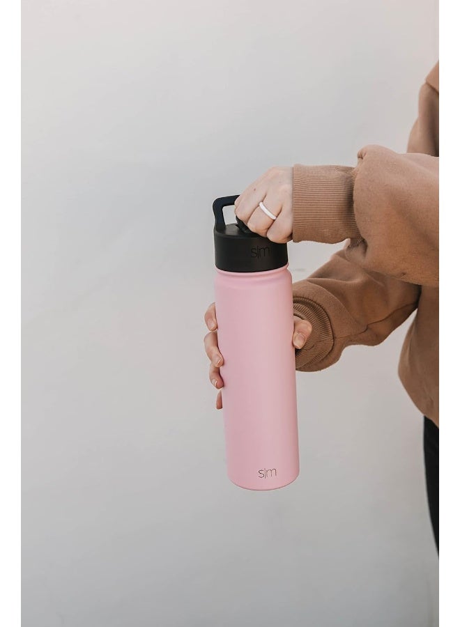 Simple Modern Kids Water Bottle With Straw Lid Vacuum Insulated Stainless Steel Metal Thermos Bottles Reusable Leak Proof Bpa Free Flask For School Summit Collection 18Oz, Lavender Mist  - Image 4