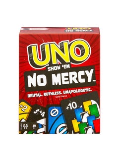 Uno Show ‘Em No Mercy Card Game For Kids Adults & Family Parties And Travel With Extra Cards Special Rules And Tougher Penalties