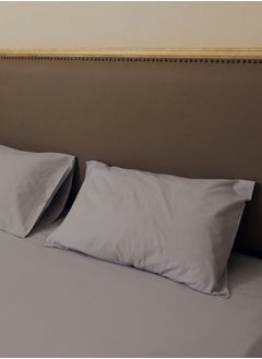 Home-Tex Design Hometex Design 100% Cotton Dyed Flat Sheet 3 piece Set MICROCHIP - 1 Flat Sheet (240x260 cm) + 2 Pillow Covers (50x80 cm)  - Image 4