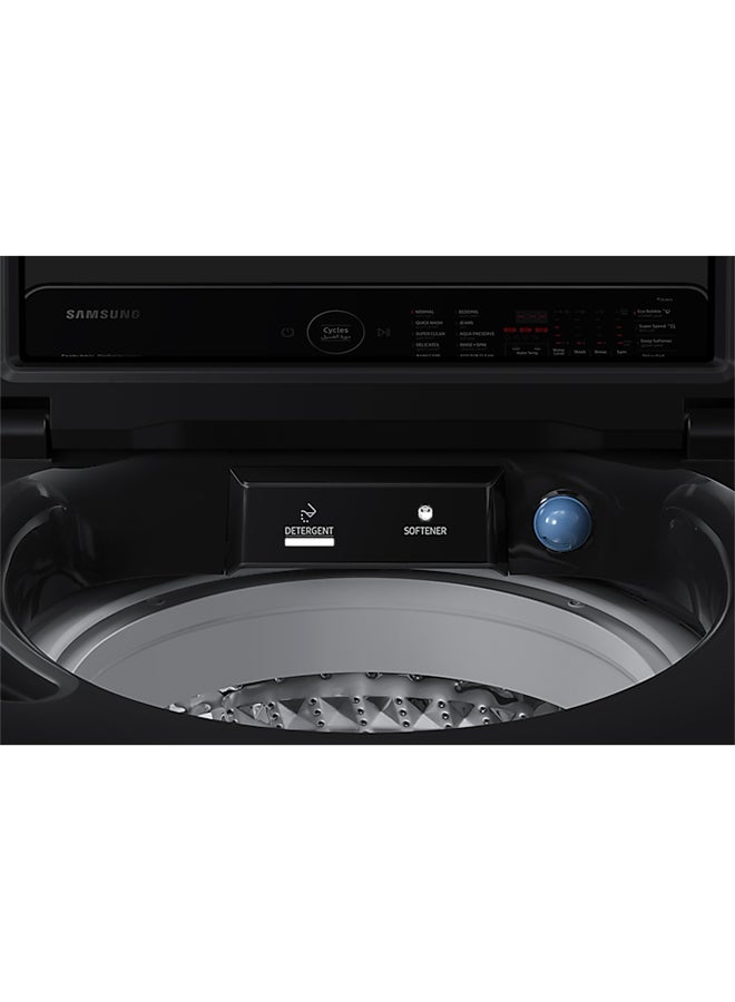 Samsung 10 Kg Top Load Washer With Eco Bubble And Digital Inverter Technology, Hygiene Steam With Digital Inverter Technology 10 kg WA10CG5745BVGU-R Black - Image 3