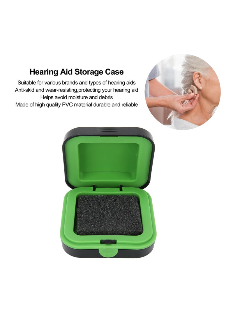 SYOSI Hearing Aid Case, Waterproof & Shockproof Storage Box with Soft Lining, Compact Portable Protective Container, Fits Most Brands, Ideal for Travel & Everyday Use, Pocket-Sized (Green) - Image 3