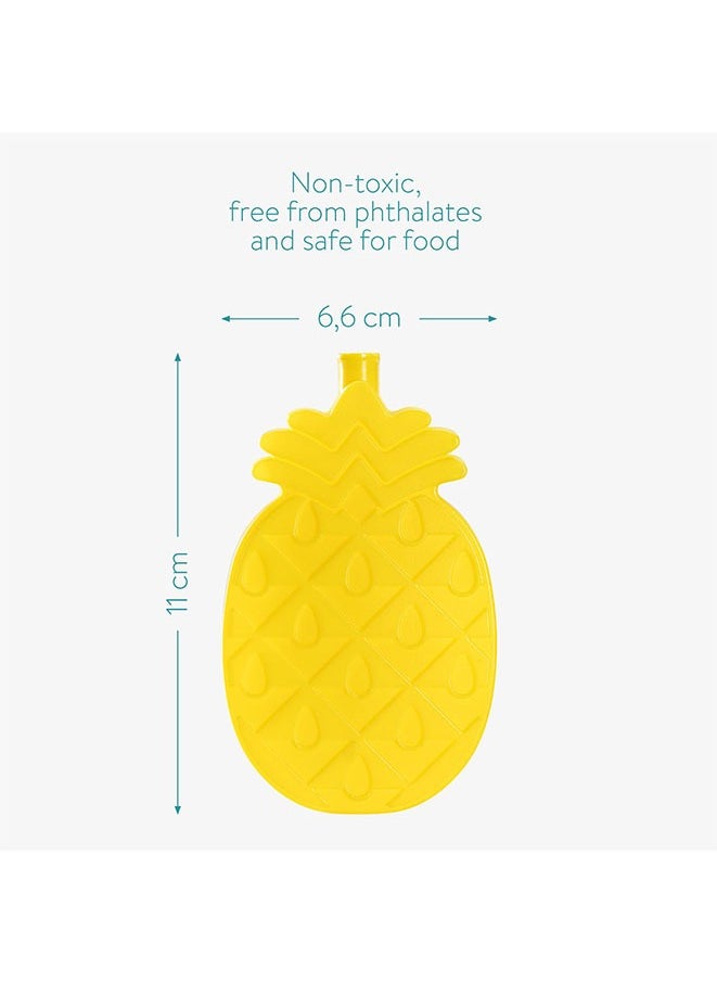 Muyixin Lunch Box Ice Packs (Set of 5) - Kids Cool Pack Freezer Blocks for Boys or Girls - Reusable Slim Cold Packs for Cooler Bag Travel - Pineapple  - Image 4