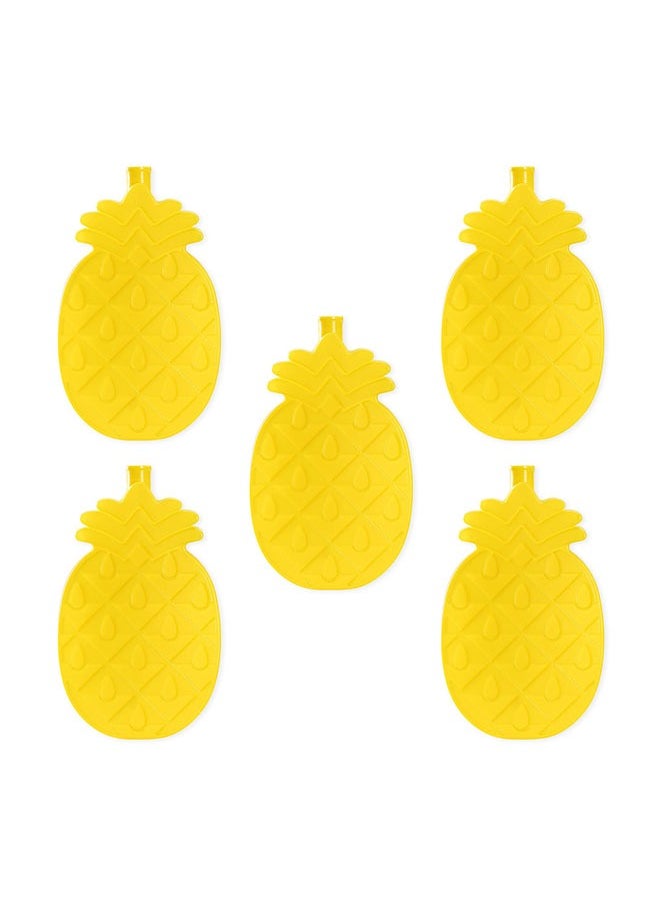 Muyixin Lunch Box Ice Packs (Set of 5) - Kids Cool Pack Freezer Blocks for Boys or Girls - Reusable Slim Cold Packs for Cooler Bag Travel - Pineapple  - Image 5