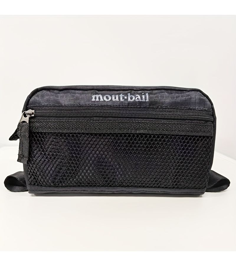 1pc Nylon Cosmetic Bag Organizer Toiletry Makeup Large Capacity Lightweight Mesh Insert Yellow - Image 5