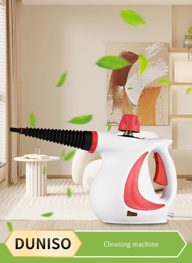 DUNISO Handheld Steam Cleaner, Multifunctional High Temperature Pressurized Steam Cleaner, With 9Pcs Accessories, Suitable For Range Hood, Gas Stove, Glass, Doors And Windows, Sofa - Image 1