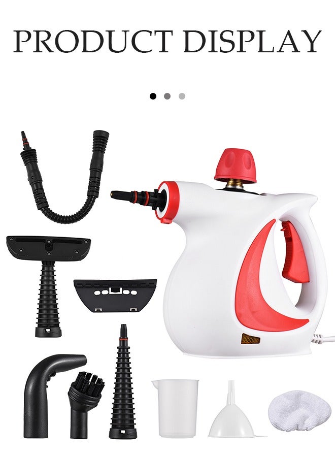DUNISO Handheld Steam Cleaner, Multifunctional High Temperature Pressurized Steam Cleaner, With 9Pcs Accessories, Suitable For Range Hood, Gas Stove, Glass, Doors And Windows, Sofa - Image 4