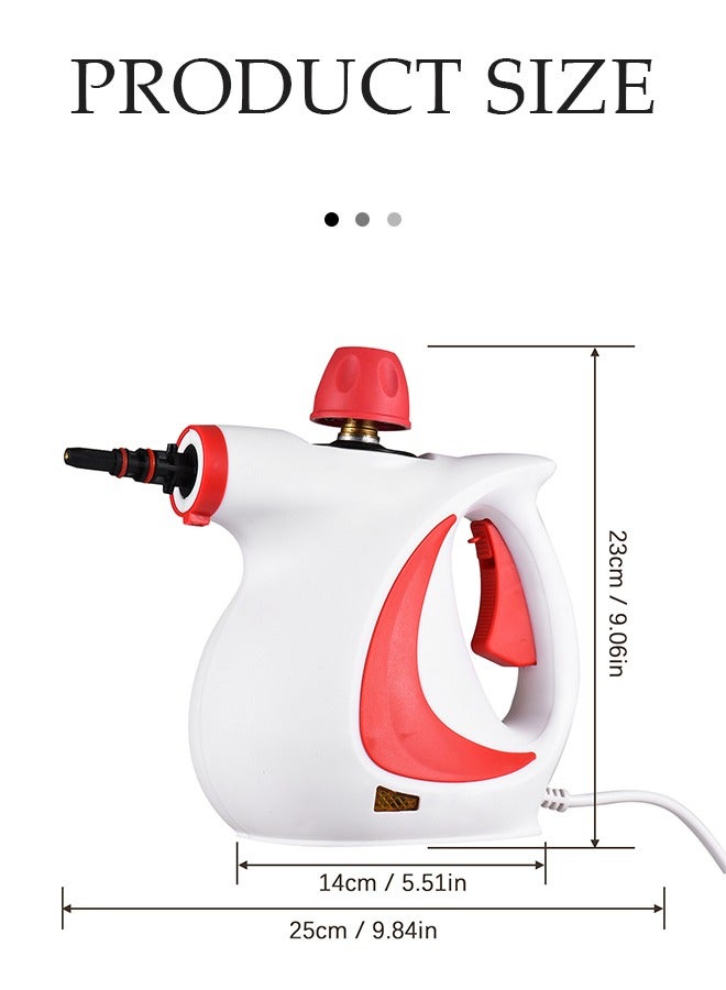 DUNISO Handheld Steam Cleaner, Multifunctional High Temperature Pressurized Steam Cleaner, With 9Pcs Accessories, Suitable For Range Hood, Gas Stove, Glass, Doors And Windows, Sofa - Image 2