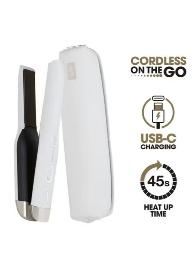 مكواة شعر لاسلكية ghd Unplugged - أبيض - Image 2