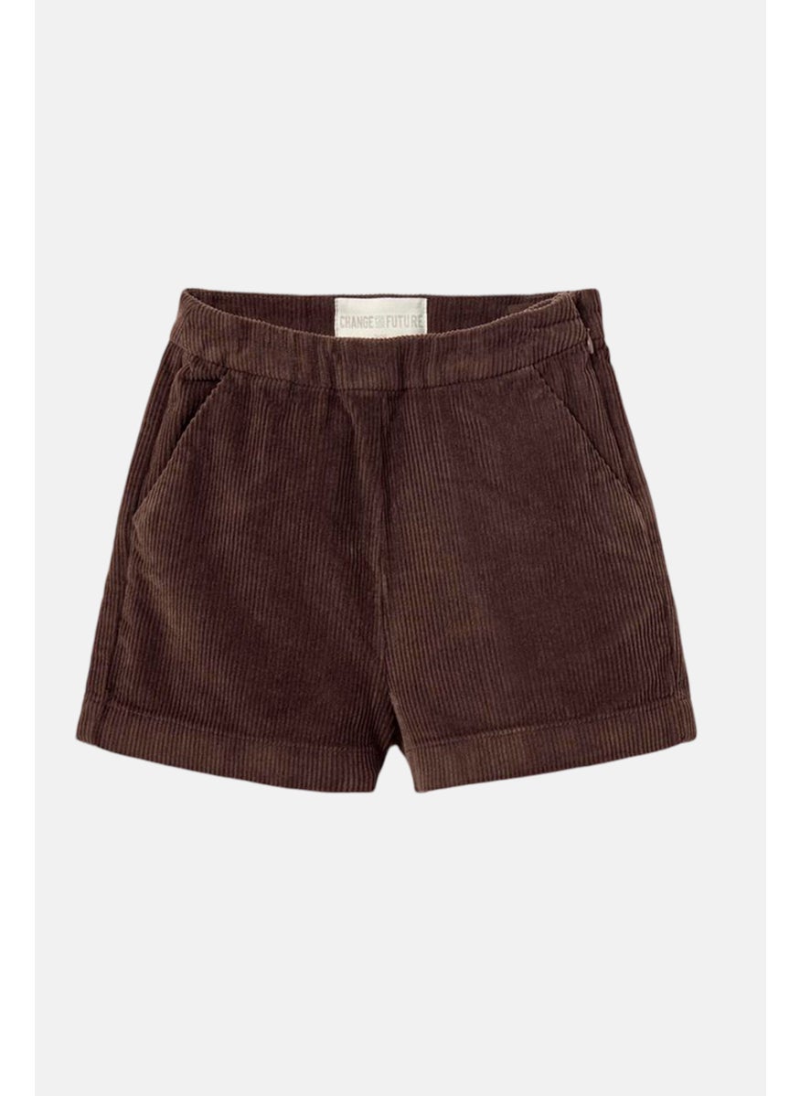 Tchibo - Kids Girl Textured Basic Short, Brown - Image 1