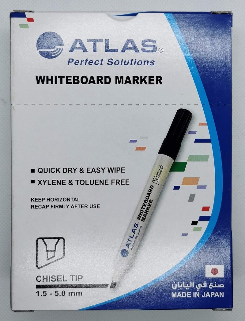 ATLAS Whiteboard Marker Chisel Black