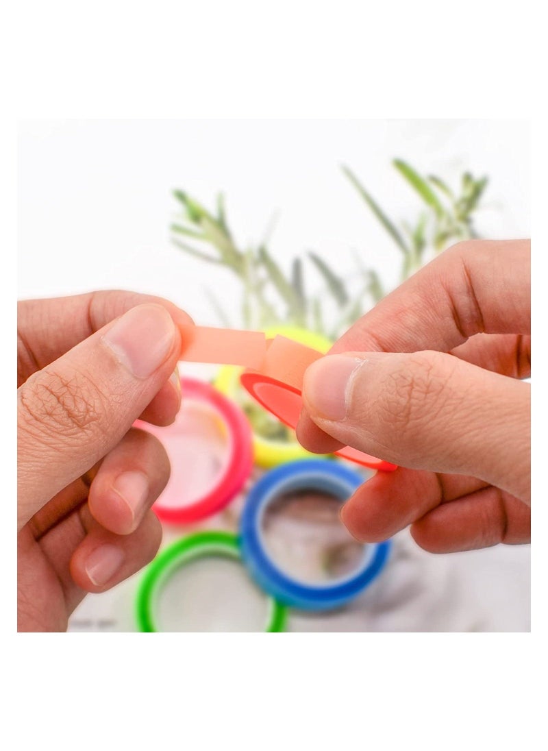 5 Rolls Highlighter Tape Transparent Marking Sticker Removable Fluorescent Colored Tags for Reading Class 16 ft Per Roll - Image 5