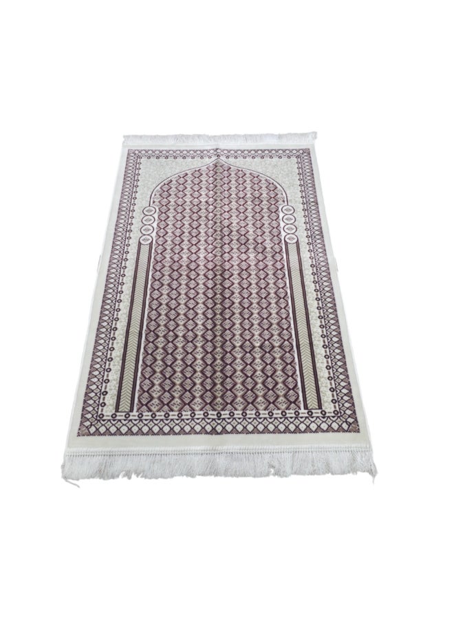 REVE Arenno High Quality Velvet Islamic Prayer Mat Multicolour 70 x 110cm ARENNOS104809RED - Image 2