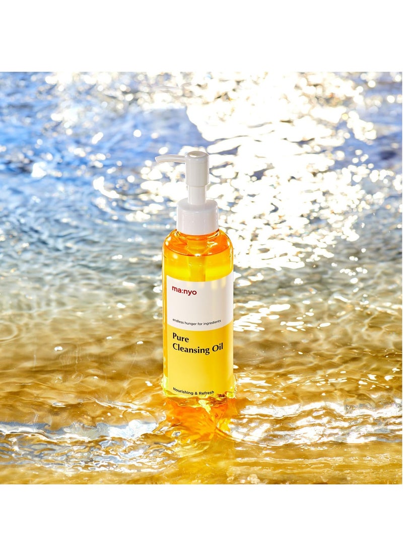 ام ايه: ان واي او ma:nyo منظف الوجه الكوري بزيت التنظيف النقي، وإذابة الرؤوس السوداء، وإزالة المكياج اليومي بزيت الأرغان، للعناية بالبشرة الكورية للنساء، 6.7 أونصة سائلة (عبوة واحدة) - Image 5