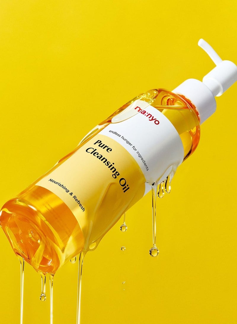 ام ايه: ان واي او ma:nyo منظف الوجه الكوري بزيت التنظيف النقي، وإذابة الرؤوس السوداء، وإزالة المكياج اليومي بزيت الأرغان، للعناية بالبشرة الكورية للنساء، 6.7 أونصة سائلة (عبوة واحدة) - Image 4