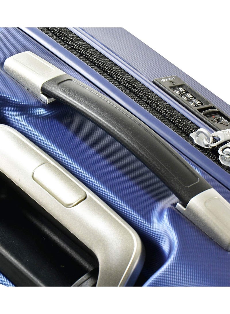 إيمينينت حقيبة سفر بعجلات، هيكل صلب خفيف ومتين،  عجلات صامتة تدور  درجة، قفل ، مقبض تلسكوبي، تصميم عصري بسيط، مجموعة من  قطع، أزرق أكوا - Image 3