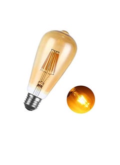 E27 4W Vintage LED Long Filament Light with Retro Coated Glass Shade Replace 40W Incandescent Bulb - 6 Pieces - pzsku/ZAEE6DD54A144AFC906A2Z/45/_/1740235481/617cde7d-b3e2-4502-b201-38201c93e7ca